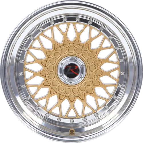R-Style Wheels RS01 Gold Horn Polished 7.5x16