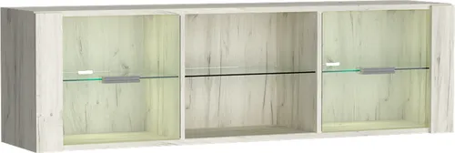 Lomadox Lowboard INGENIO-161 mit LED-Beleuchtung – Modernes TV Board in Weiß - Elegantes Lowboard INGENIO-161 in Esche weiß, ideal für dein Wohnzimmer. Mit LED-Beleuchtung und robusten ABS-Kanten für maximale Langlebigkeit. Stilvolles Design trifft auf praktische Funktionalität.