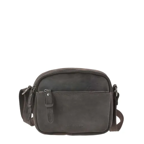 Greenburry Vintage Revival Schultertasche aus Leder in Braun - Elegante Umhängetasche aus robustem Rindleder mit praktischen Fächern für Ordnung. Verstellbarer Schultergurt und sicheres Reißverschlussfach bieten Komfort und Funktionalität.