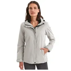 Killtec Damen Funktionsjacke Inkele, hellbeige - Wasserdichte Funktionsjacke mit abzippbarer Kapuze und PFAS-freier Imprägnierung, ideal für Outdoor-Aktivitäten - schützt dich zuverlässig bei jedem Wetter.