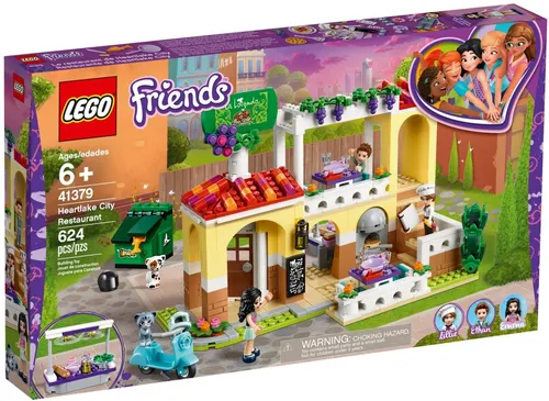LEGO Friends 41379 Heartlake City Restaurant - 624-teiliges Bauset für kreativen Rollenspielspaß, ideal für Kinder ab 6 Jahren