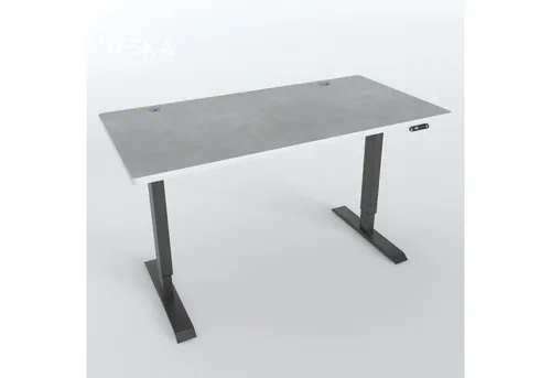 VESKA Höhenverstellbarer Schreibtisch 140 x 70 cm - Kinderschreibtisch mit elektrischem Touchscreen für ergonomisches Sitzen und Stehen, ideal für das Home Office oder das Kinderzimmer.