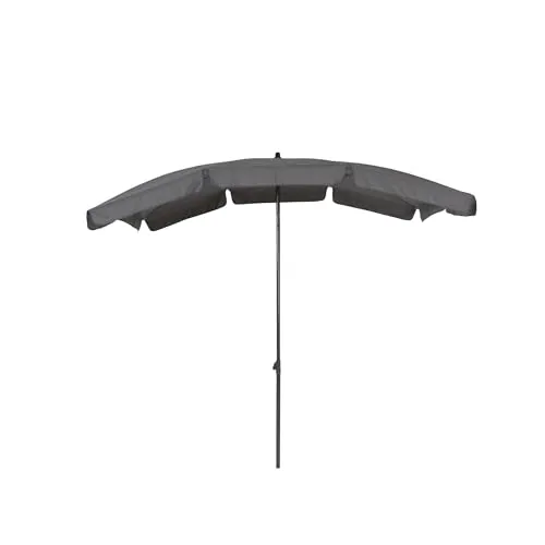 greemotion Sonnenschirm mit UV-Schutz - Knickbarer Gartenschirm in Anthrazit-Grau - Hochwertiger Sonnenschirm mit UV-Schutz 50+, höhenverstellbar und schwenkbar. Ideal für Balkon, Terrasse und Garten, windfest und passend für verschiedene Sonnenschirm-Ständer.