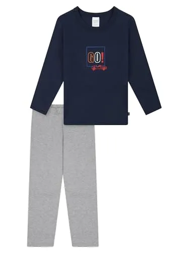 Schiesser Jungen Schlafanzug Set Pyjama lang - 100% Organic Bio Baumwolle - Schlafanzüge für Jungen, aus 100% Organic Bio Baumwolle für höchsten Tragekomfort und ein angenehmes Schlafklima, erhältlich in Größe 92 bis 140.