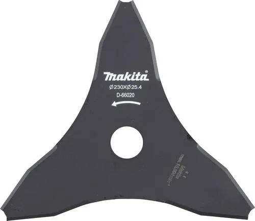 Makita Schlagmesser D-66020, 3-Zahn, 230 x 25,4mm, für DUR368A, DUR368L, DUR369A