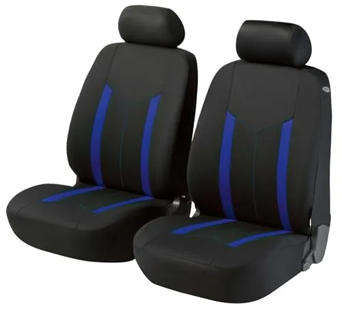 Walser ZIPP-IT Premium Auto-Sitzbezüge Hastings für Normalsitze - Einzelsitzbezüge mit universeller Passform, schützen Ihre Originalsitze vor Abnutzung und sind TÜV Rheinland geprüft für die Verwendung mit Seitenairbags.