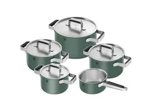 Zwilling Kochtopfset Pure, 5-teilig, Grün - Töpfe – 5-teiliges Kochtopfset in elegantem Grün, backofengeeignet und ideal für kreative Kochabenteuer.