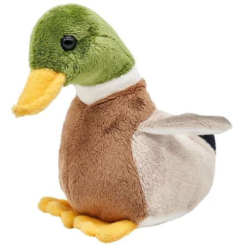 Uni-Toys Plüschtier Stockente L57035R3 - Naturgetreues Kuscheltier Ente 16cm