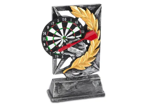 Goods+Gadgets Dekoobjekt Dart Sieger Pokal Trophäe, 18 cm Siegestrophäe für Turniere