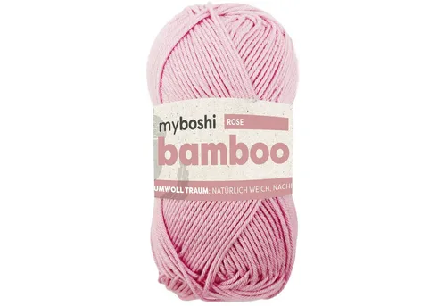 myboshi Bamboo, Bambus-Baumwollgarn Häkelwolle, 125 m (1-St), Uni