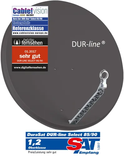 DUR-line Select 85/90cm Alu Satelliten-Schüssel von Dura-Sat