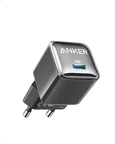 Anker Nano 20W USB C Ladegerät, PIQ 3.0 Kompaktes USB C Netzteil, Für iPhone 17/16/15 Series, Pixel 4/3, iPad/iPad mini (Ohne Ladekabel)