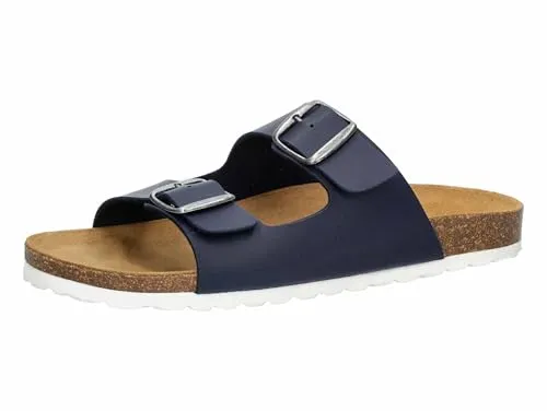 Pantolette Bioline Man 43 von LICO - Bequeme Pantoletten mit weicher Textilausstattung und echter Lederdecksohle für optimalen Komfort, ideal für entspannte Tage.