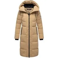 Navahoo Steppmantel Schokokuss XIV - Warmer Damen Wintermantel mit Kapuze in Braun XL (42) - Funktionsjacken - Wasser- und windabweisend, taillierte Passform mit regulierbarer Kapuze für optimalen Tragekomfort in der kalten Jahreszeit.