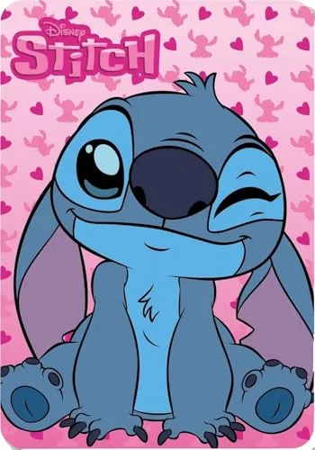 arlis Fleecedecke Stitch in Rosa, 100 x 140 cm (Stitch – A)