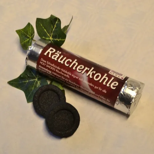 RÄUCHERKOHLE Räucherkohletabletten Tabletten Rolle mit 10 Stück 5 cm