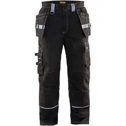Blakläder Flammschutz Handwerker Hose 1461 1516 - Schwarz/Grau - Arbeits- & Schutzkleidung mit flammhemmenden Eigenschaften, ergonomisch gestaltet für optimalen Komfort und Sicherheit. Ideal für Handwerker, die höchste Ansprüche an Funktionalität stellen.
