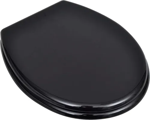 Produktbild vidaXL Toilettensitz MDF Deckel Schwarz
