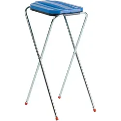 ReinigungsBerater Müllsackständer Metall blau - Mülleimer für 70 L und 120 L Müllsäcke, stabil und zusammenklappbar für einfachen Transport. Ideal für Events und Baustellen.