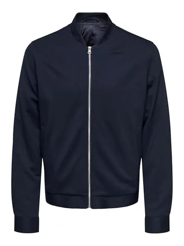 ONLY & SONS Herren Outerwear Blouson - Trendy Baseball Jacke - Funktionsjacken mit Jersey Material für maximalen Komfort und Flexibilität. Ideal für lässige Looks und jeden Anlass.