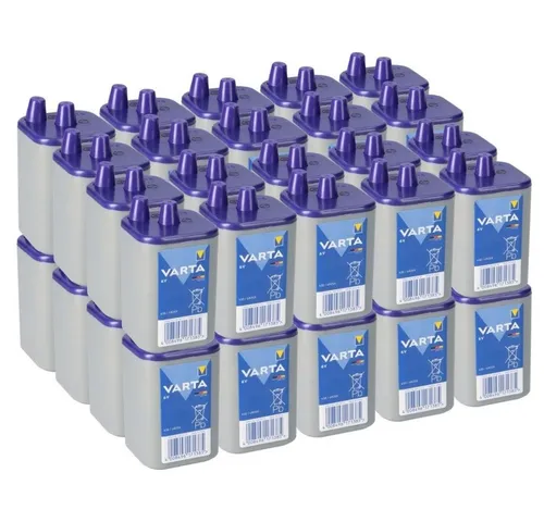 VARTA 40x Longlife 6V 7500mAh Batterie 4R25 - Kompakte 40x VARTA Longlife 6V 7500mAh Batterie für zuverlässigen Dauerbetrieb in Sicherungsgeräten. Ideal für Alarmanlagen und Dauerlichtlampen. Auslaufsicher und langlebig für optimale Energieversorgung.