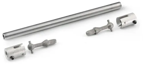 Carson Kardanwellenbausatz - 907004 - Universal einsetzbare Antriebswelle für Modelle im Maßstab 1:14, abgelängt auf 112 mm, ideal für kreative Bastler ab 14 Jahren. Enthält Antriebswelle, 2 Antriebsknochen und 2 Mitnehmer.