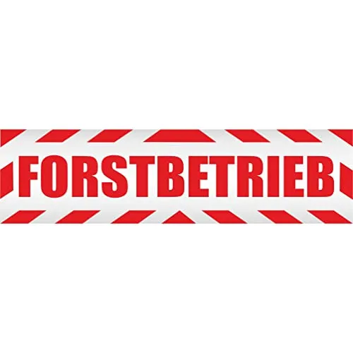 INDIGOS UG - Magnetschild Auto Forstbetrieb mit Rahmen 30 x 8 cm - Magnetfolie LKW Truck Transporter Baustellenfahrzeug Firmenwagen - flexibel abnehmbar, wetterfest & wiederverwendbar