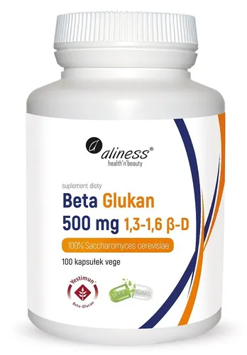 Aliness Beta-Glucan 500mg 100 Kapseln Yestimun 1 3 1 6 Immunaktivierung vegan