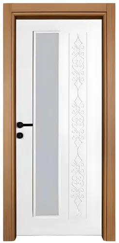 Weiße Designer Innentür mit Milchglas - Moderne Innentür mit PVC-Beschichtung, 96x209 cm, ideal für jeden Raum. Verglastes Milchglas sorgt für Licht und Privatsphäre. Hochwertige Holzwerkstoffe, 2 Jahre Herstellergarantie.