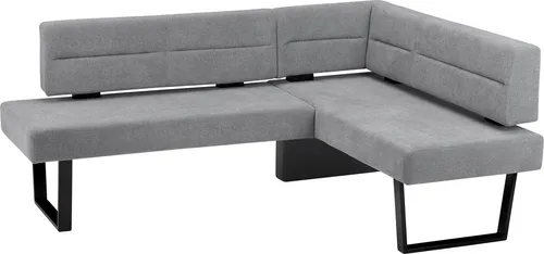 Massivline&More Eckbank Martina - Moderne Eckbank in zeitlosem Design mit stabilem Metallgestell, ideal für gemütliche Essbereiche. Belastbarkeit bis 500 kg und pflegeleichter, abriebfester Bezug.