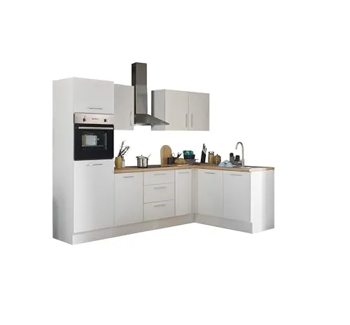 Produktbild Turin LB Eckküche 270 x 211 x 60 cm, weiß