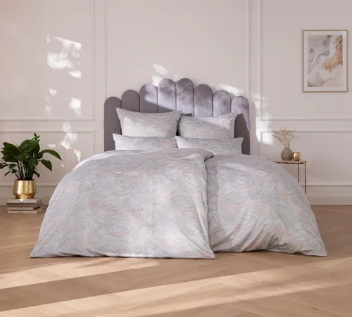 ESTELLA Satin de Luxe Bettwäsche Ola - Luxuriöses Bettwäsche-Set in King Größe - Bettwäsche-Sets aus hochwertigem Satin für ultimativen Schlafkomfort. Pflegeleicht und stilvoll - perfekt für jede Einrichtung.