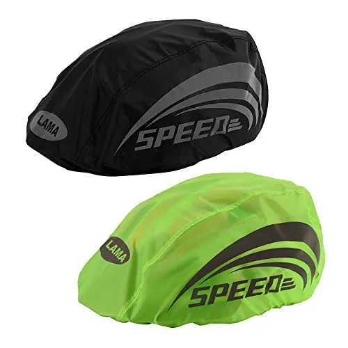 LAMA Wasserdichter Helmüberzug 2 Stück Fahrradhelm Regenüberzug Wasserfester Regenschutz Unisex Regenhülle Helmschutz Helmregenüberzug Helm Regen Abdeckung Regenhaube Mütze Herren Damen Kinder