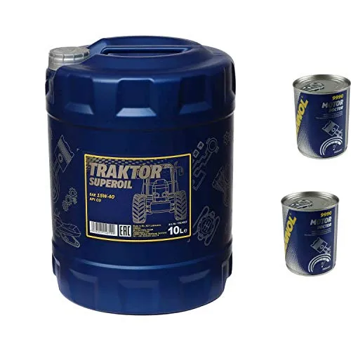 10L Motoröl MANNOL Traktor Superoil 15W-40 2xMotor Doctor