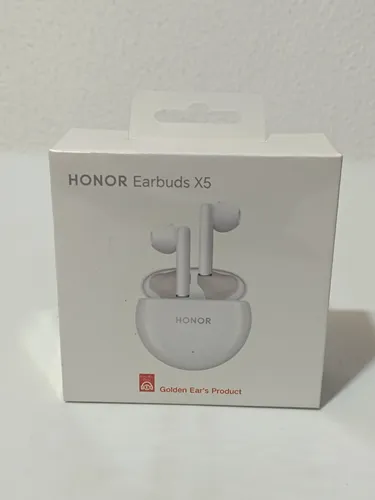 Honor Earbuds X5 - Weiße In-Ear-Kopfhörer mit 27 Stunden Akkulaufzeit - Kopfhörer mit herausragender Rauschunterdrückung und klarer Klangqualität. Genießen Sie bis zu 27 Stunden Musik und nahtlose Verbindung mit zwei Geräten gleichzeitig.