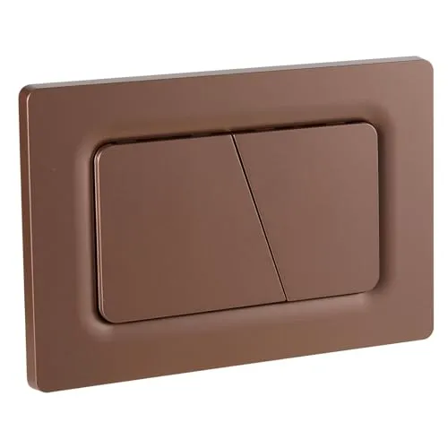 Empyreal Drückerplatte WC Spülkasten Ersatzteile Kompatibel mit Geberit Sigma01,20,30 UP300 & 320 115770115 Betätigungsplatte 2-Mengen-Spülung | Matt (Bronze)