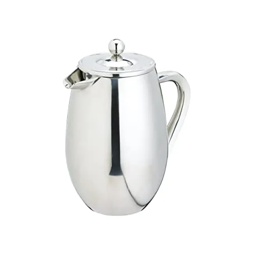 La Cafetière Edelstahl doppelwandige isolierte Cafetière 3 Tassen - Kaffeepresse aus bruchsicherem Edelstahl mit doppelwandiger Isolierung für langanhaltende Wärme. Ideal für Kaffeeliebhaber und im klassischen Café-Stil.