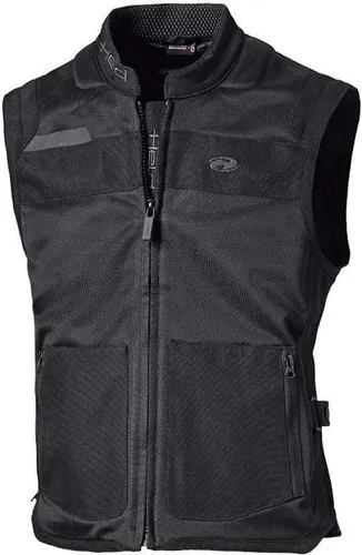 Held Biker Fashion Motorradjacke Cuneo - Luftige Rollerweste in Schwarz - Bikerjacke aus luftigem Ripstop-Material mit atmungsaktivem Mesh-Innenfutter. Ideal für warme Tage, mit nachrüstbarem Rückenprotektor und praktischen Verstellmöglichkeiten.