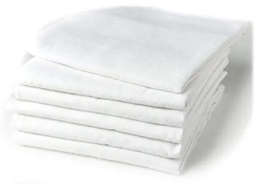 FENSILO|Moltontücher|Spucktücher Baby - 6er Pack - 80x80cm|Spucktuch – 100% Baumwolle Flanell Weiss- Moltontuch Unisex– Spucktücher für Jungen oder Mädchen