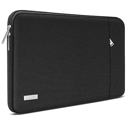 TECOOL Laptoptasche 15,6 Zoll Laptophülle,Spritzwasserfest Notebooktasche 15.6, Stoßfestes Laptop Schutztasche für 15-15,6