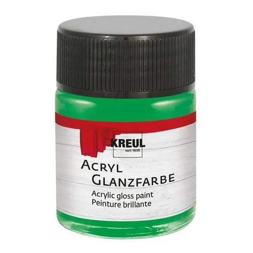 Kreul Acryl Glanzfarbe grün 50ml Glas 100ml/7,18 Euro