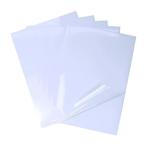 Produktbild Blatt 100% klar Vinyl Wasserdichte Aufkleber Papier Nur für Laserdrucker A4 Size Bedruckbares Kristallklar Selbstklebend Folie 25