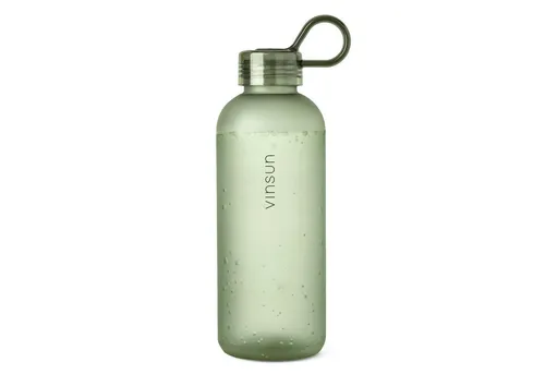 Vinsun Trinkflasche Trinkflasche 650ml, Kohlensäure geeignet, auslaufsicher, Tritan, BPA frei, bruchsicher, geruchs- und geschmacksneutral, auslaufsicher