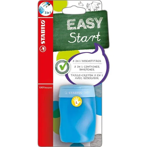 Ergonomischer Dosen-Spitzer für Linkshänder - STABILO EASYsharpener - 3 in 1 -