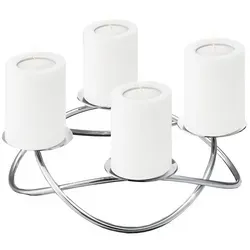 EDZARD Adventskranz Alloa, Silber-Optik, Ø 33 cm in silber von Edzard