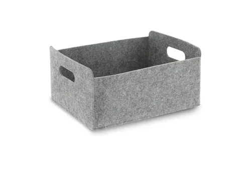 Bada Bing Aufbewahrungskorb Filzkorb Filz Aufbewahrungsbox Regalkorb Organizer Faltkorb grau (1 St., Box ca. 31 x 25 x 15 cm), faltbar