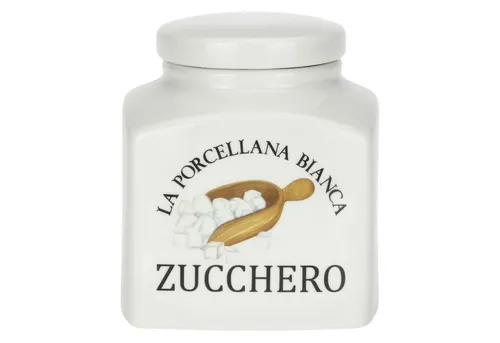 La Porcellana Bianca Vorratsdose Vorratsdose Zucker Aufbewahrungsdose Zuckerdose 1,1l, Porzellan, (1-tlg), Silikondichtung, Geschenkkarton