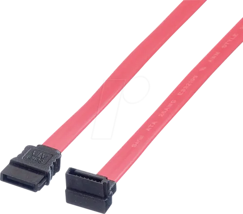 ROLINE 11031556 - Kabel SATA 3 Gb/s Bu. > SATA Bu., 50 cm, gew., rot