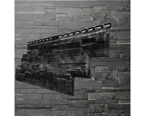 Wandverkleidung NovikStone DS Platte 105x33cm - Moderne Wandverkleidung aus Spezialpolymer, wetterfest und UV-beständig, ideal für Innen- und Außenbereiche. Packung mit 10 Platten für eine Fläche von 2,32 qm.