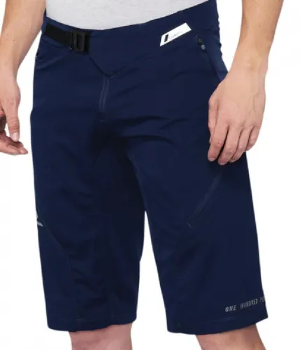 100% SPEEDLAB AIRMATIC Fahrradshorts ohne Träger - Blau M - Fahrradhosen für Herren, ideal für MTB & Trail mit 4-Wege-Stretch-Gewebe für optimale Bewegungsfreiheit und Belüftung.